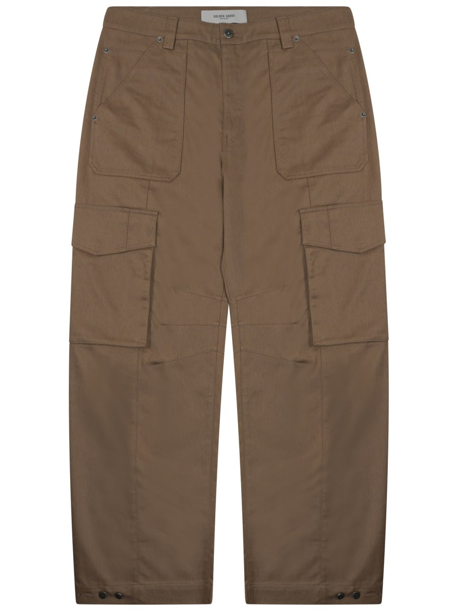 Relaxed Fit Cargo Pants With Signature Logo