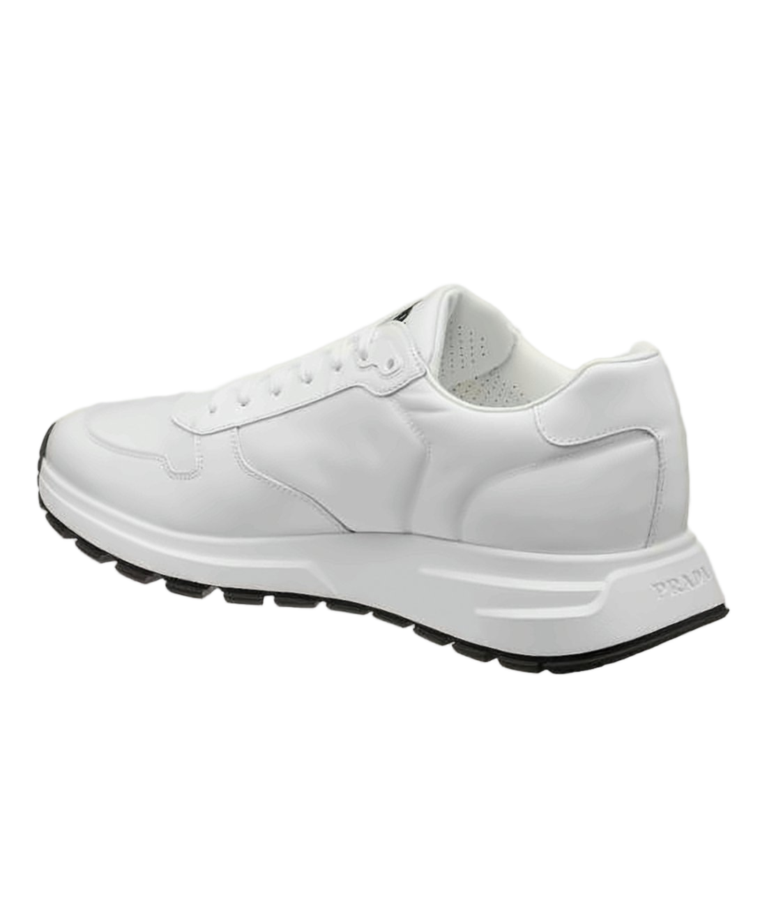 Minimalist White Sneakers with Nylon