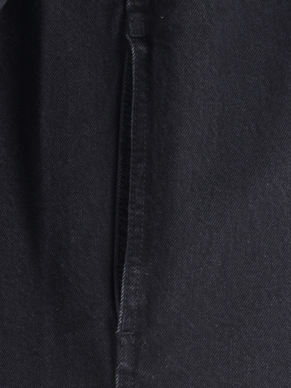 Black Long-Sleeve Concealed Button Shirt