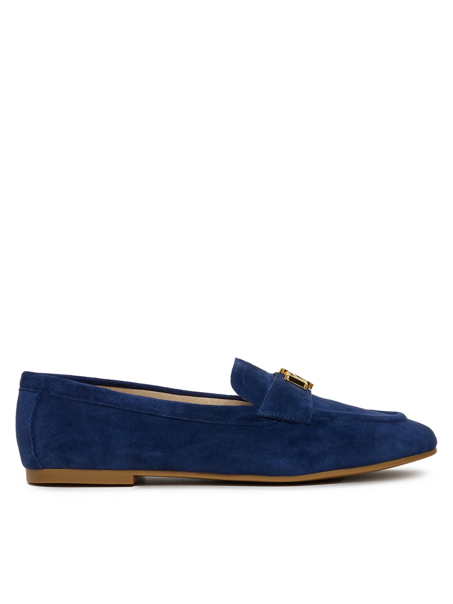 Navy Blue Kidsuede Moccasins