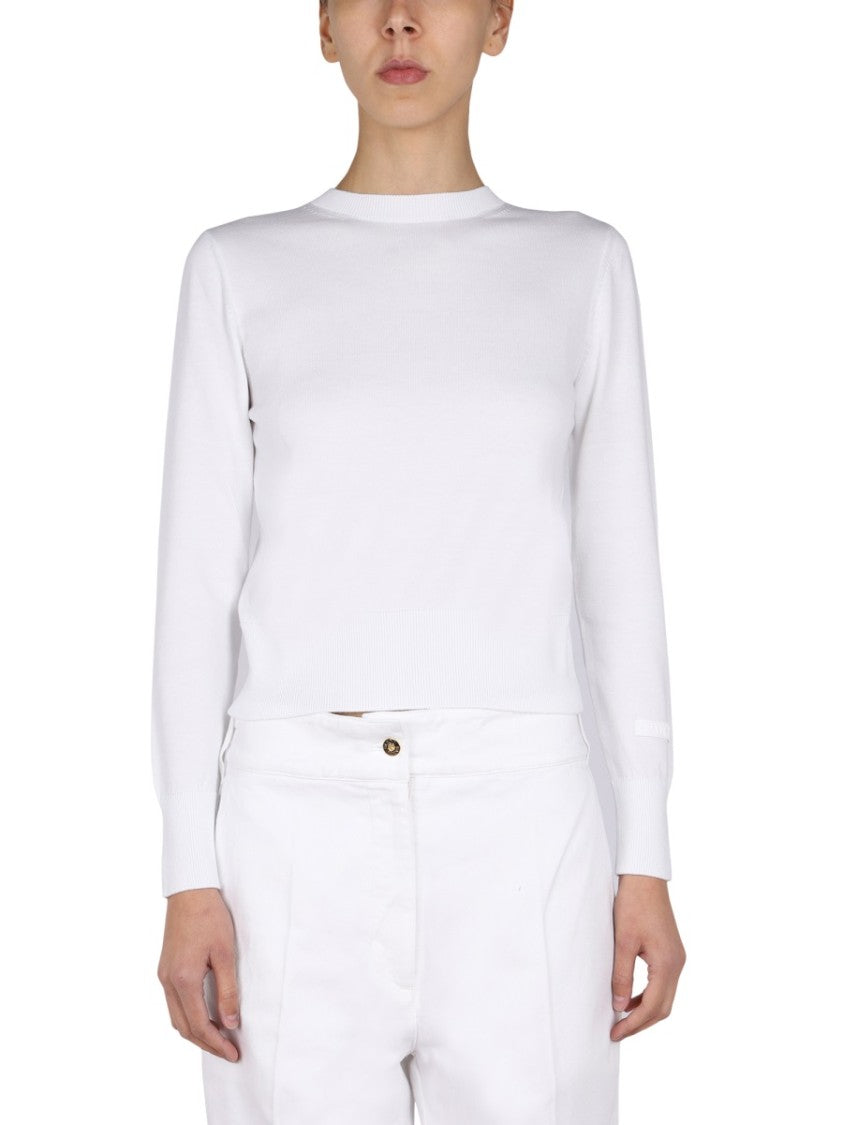 Ribbed Jersey Top With Open Back