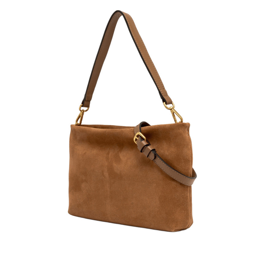 Rectangular Suede Handbag