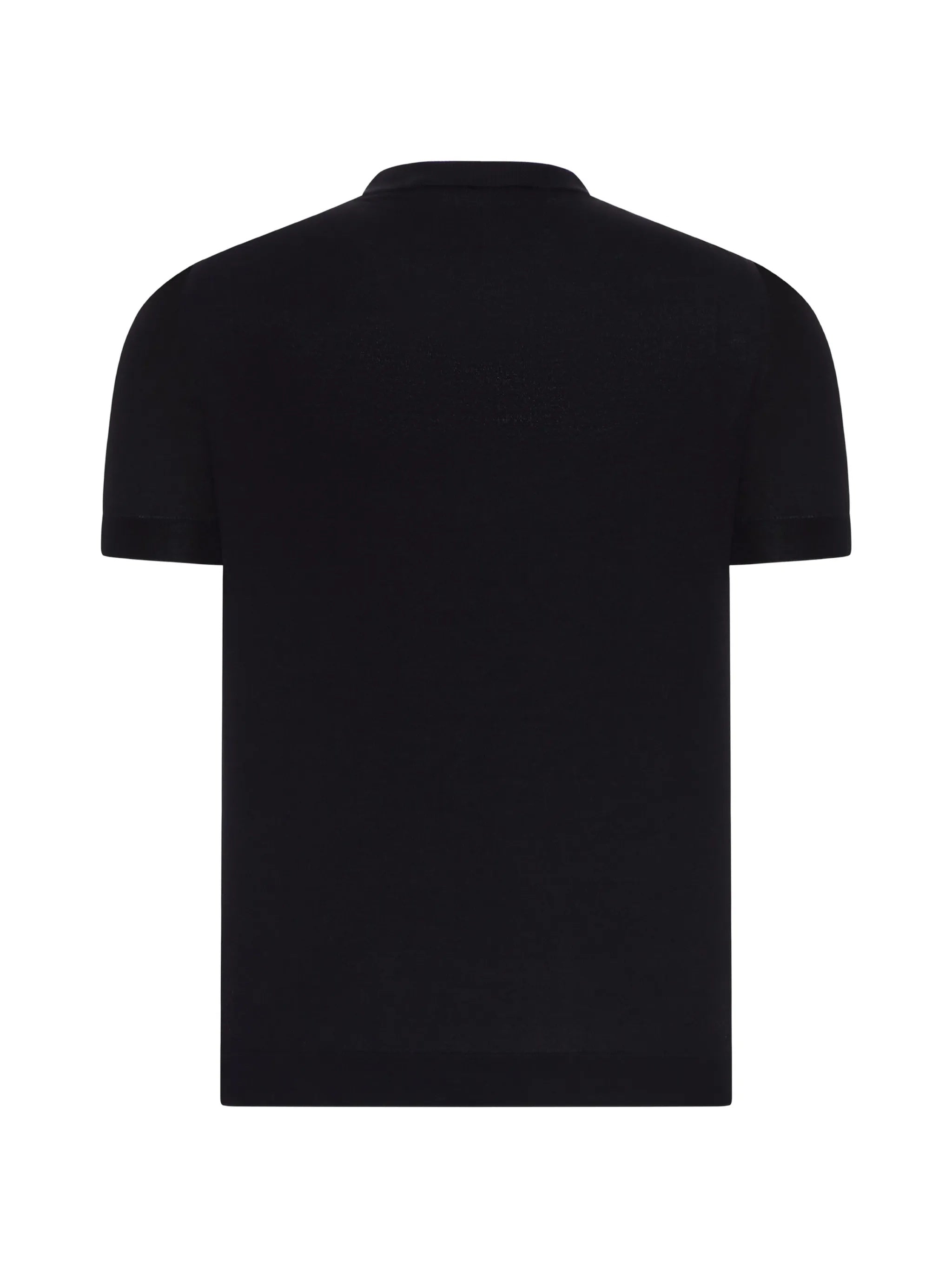 Black Minimalist Cotton Short-Sleeve T-Shirt