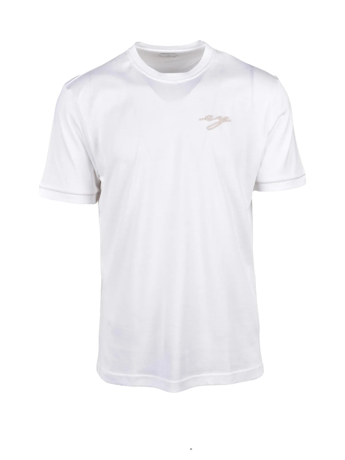 White Men Cotton T-shirt