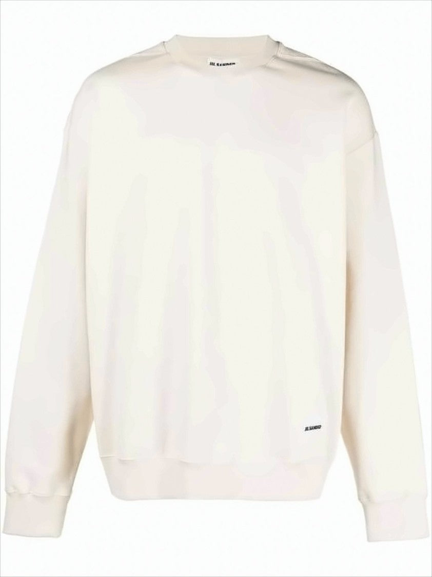 Long-Sleeve Crewneck Sweatshirt with Ribbed Detailing