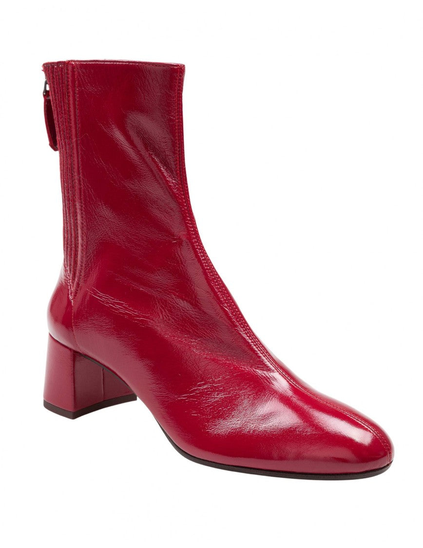 Buty Sain Honore' z błyszczącym czerwonym wykończeniem