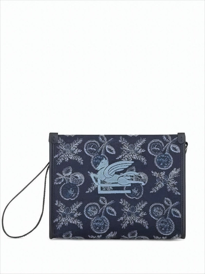 Patterned Fabric Clutch