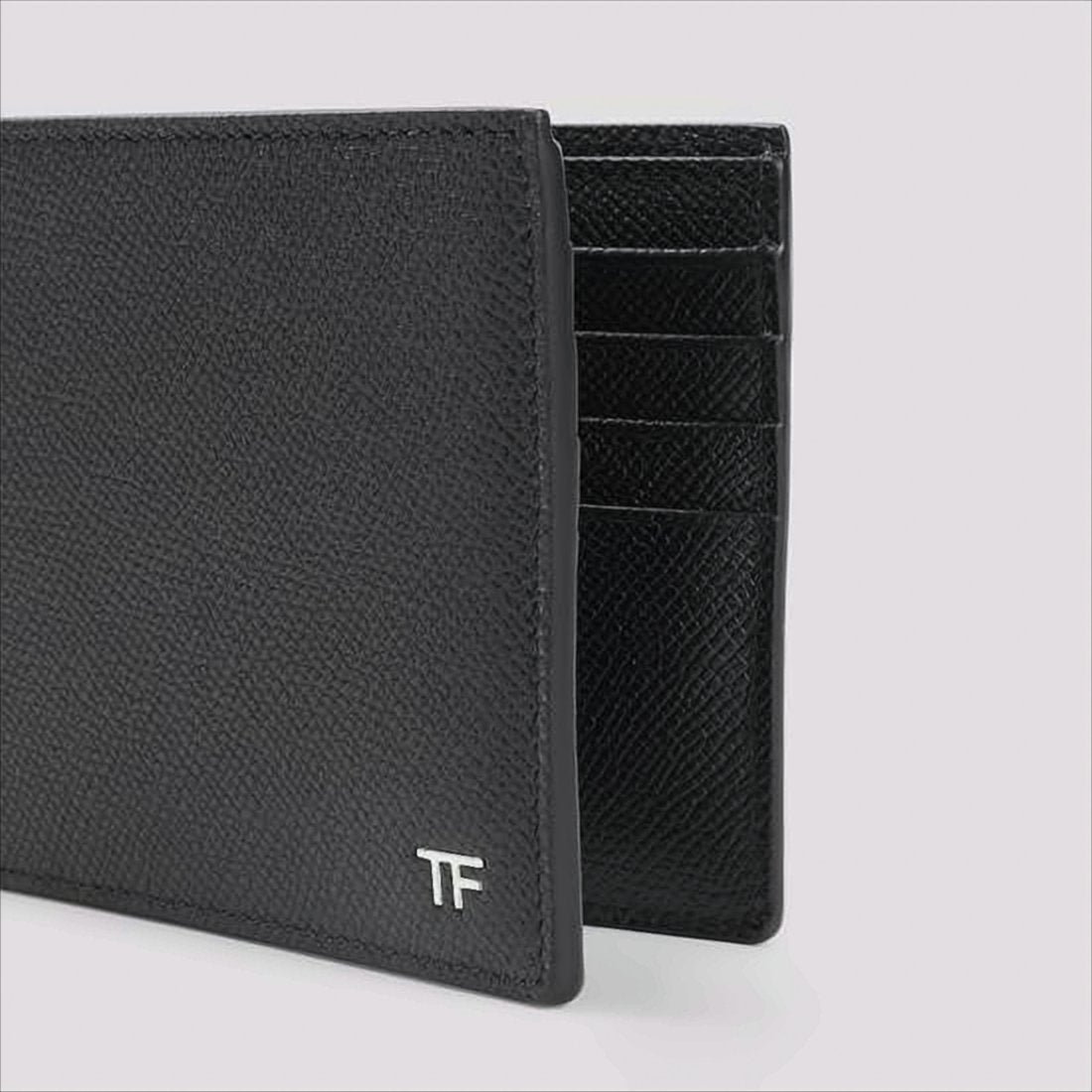 Textured Calf Leather Bifold Wallet