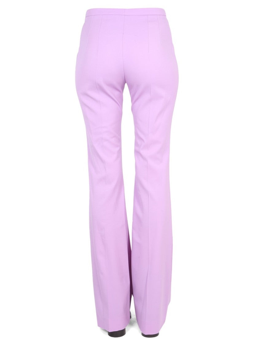 High-Waisted Flared Virgin Wool Pants