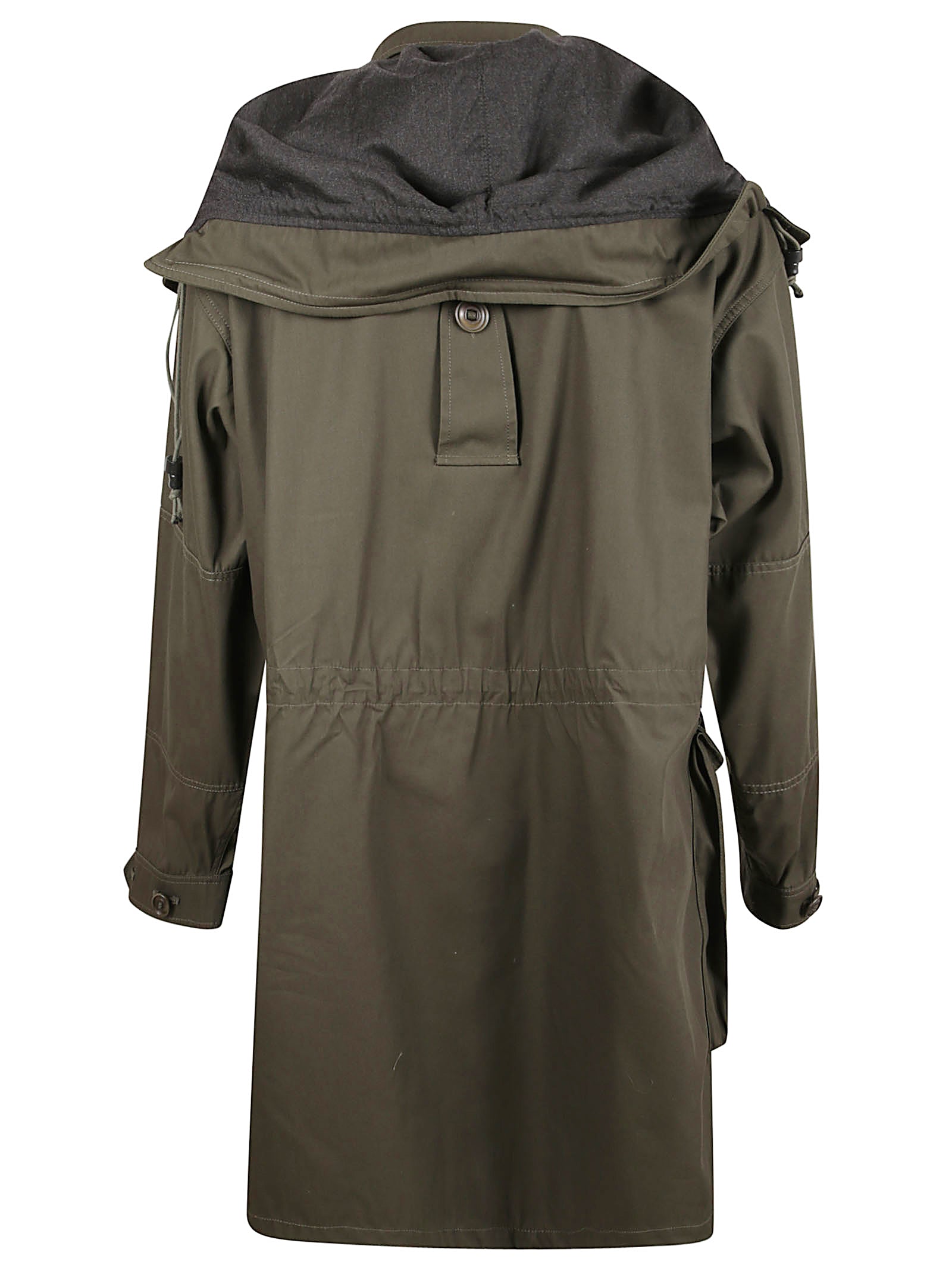 Structured Green Jacket With Buttoned Flap Pockets