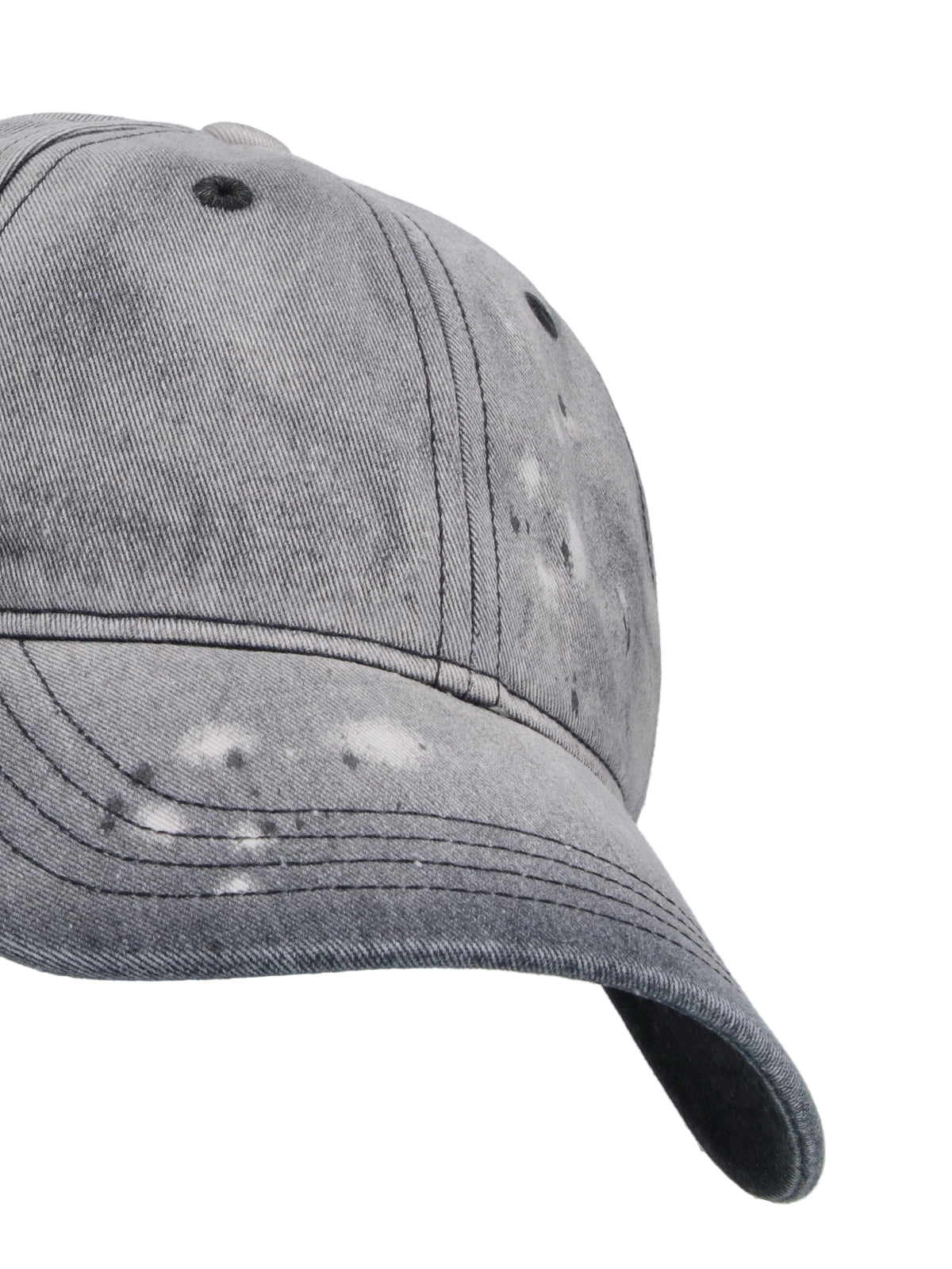 Gray Ballcap Cotton Blend Baseball Cap
