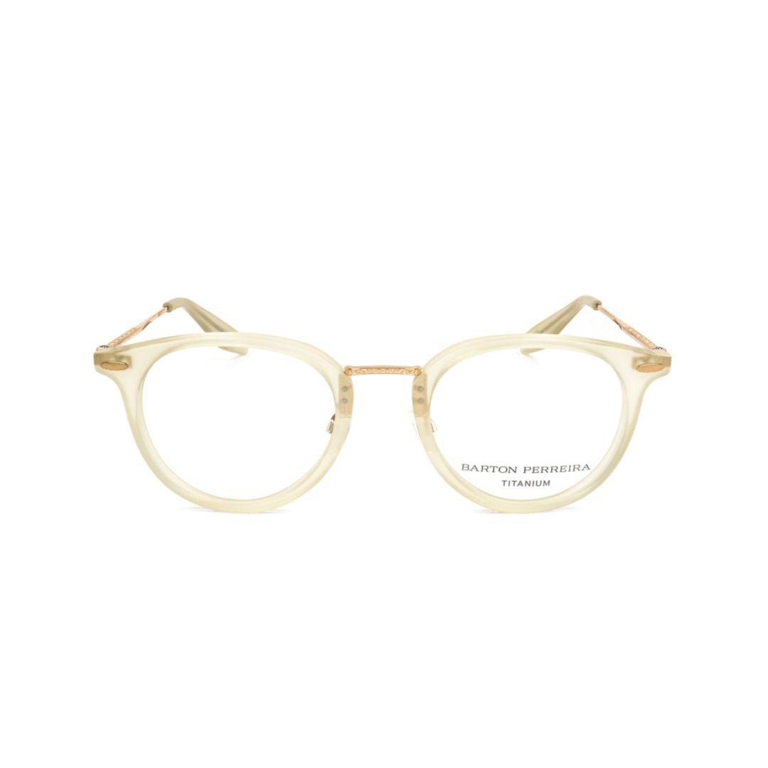 Bp5012 481jh Translucent Beige Eyeglasses with Gold-Toned Accents