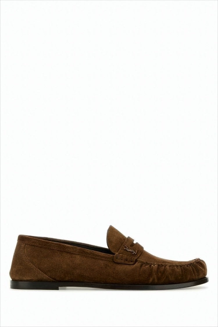 Refined Brown Suede Loafers