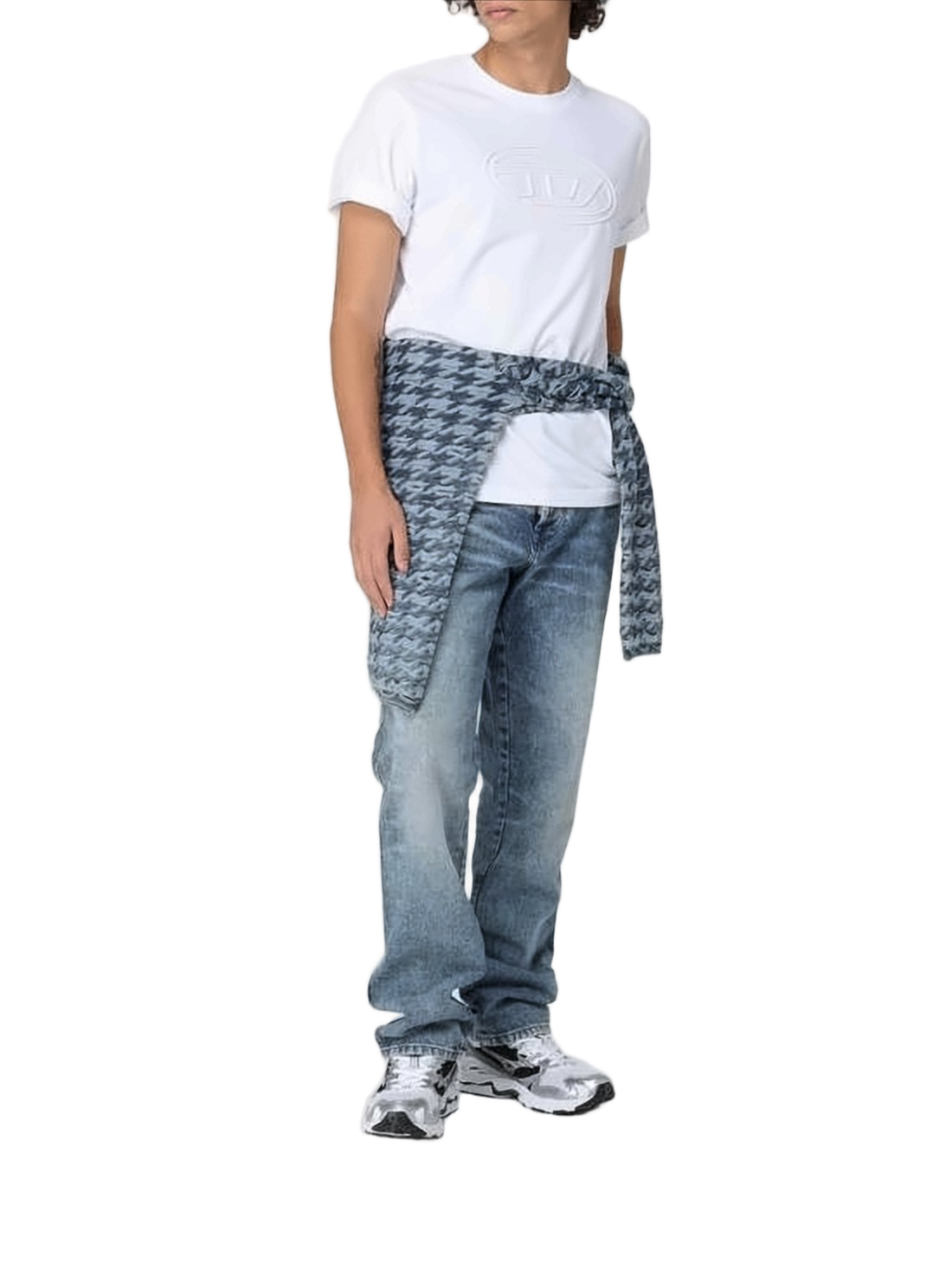 Relaxed Fit Blue Denim Pants