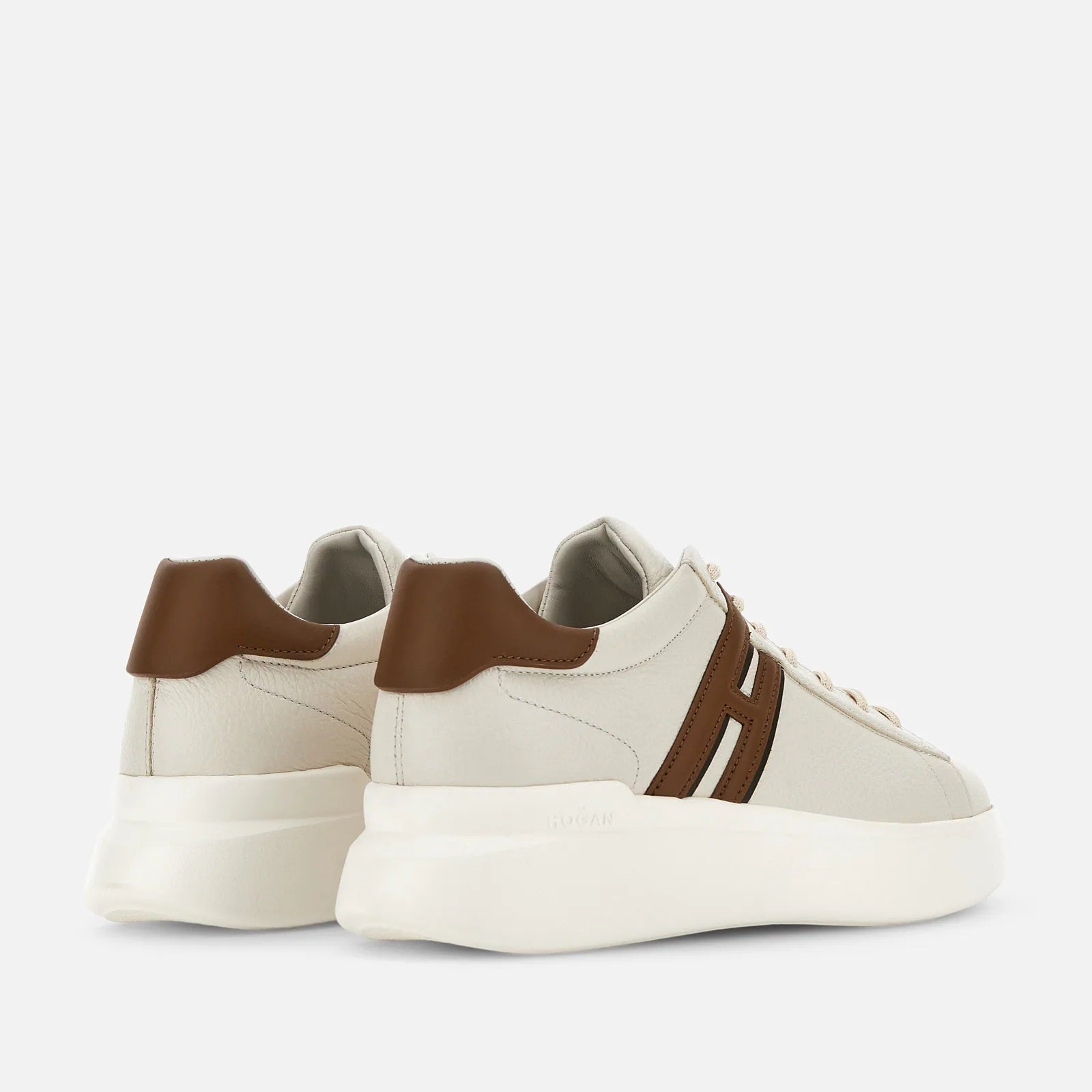 H580 Allacciato H Profilo Sneakers in White Cuoio