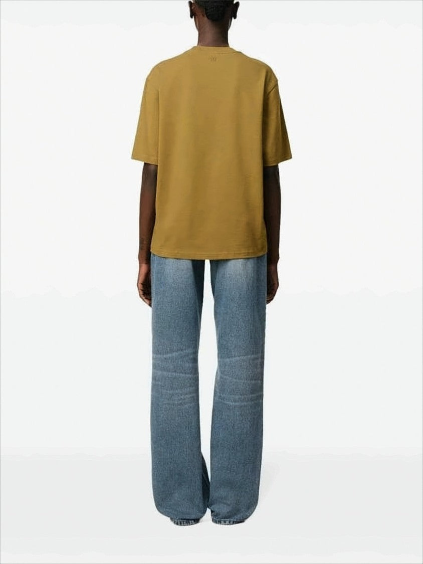 Boxy-Fit Short-Sleeved T-Shirt with Subtle Logo