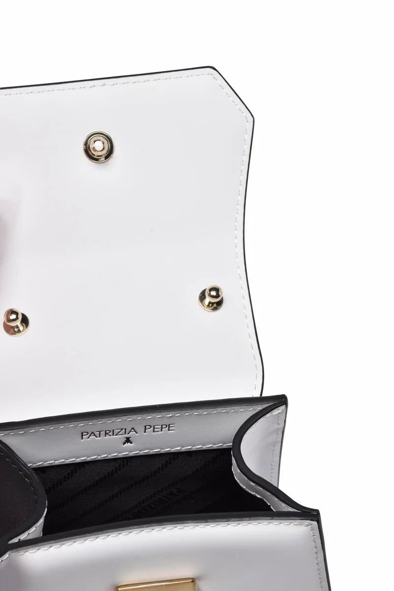 Mini Shoulder Bag Leather - White