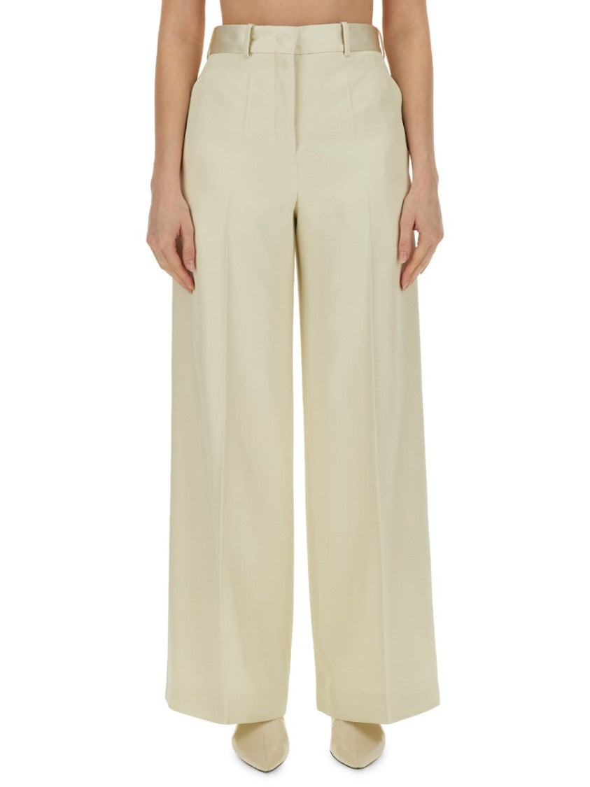 High-Waisted Tailored Pants With Wide Legs