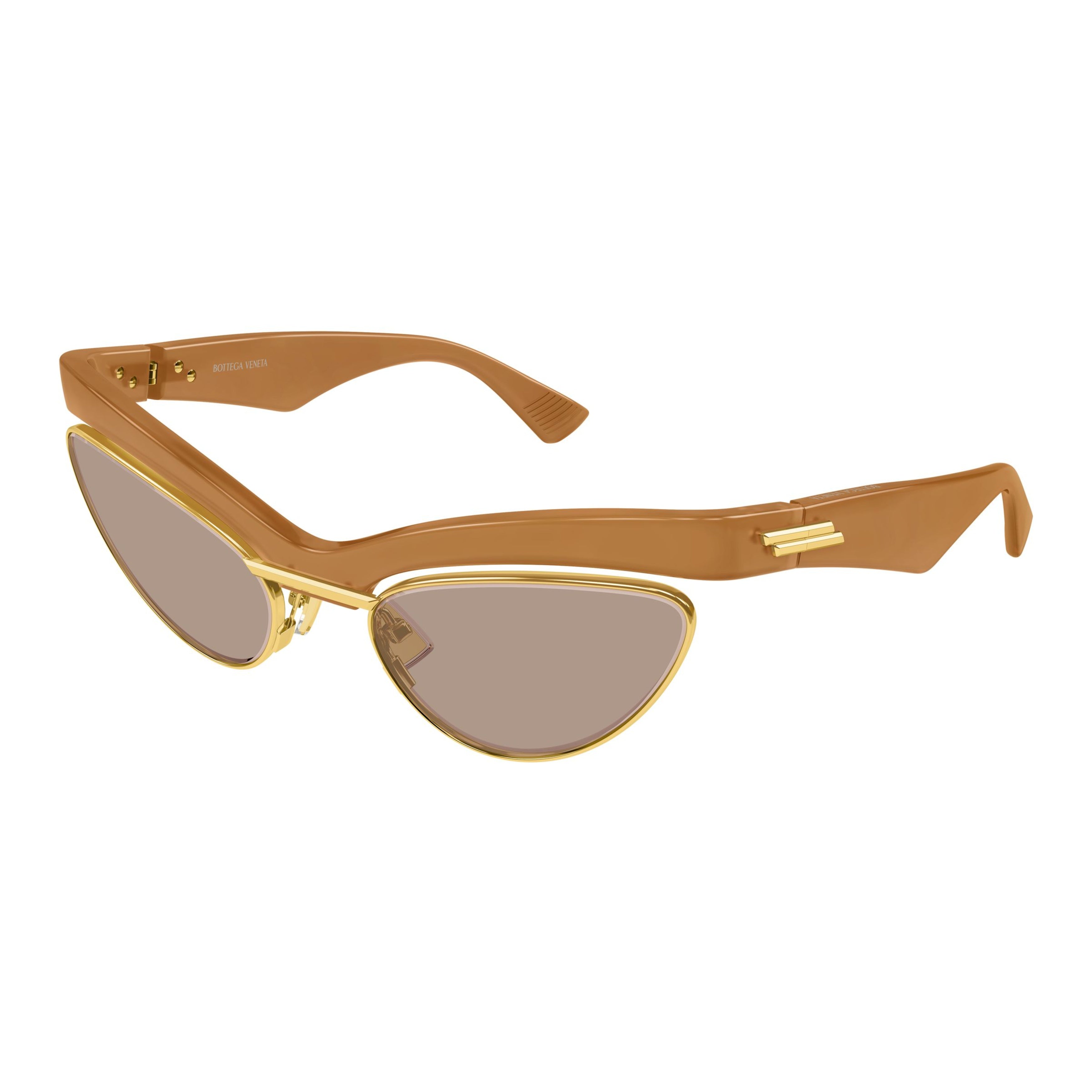 Bv1480s Bold Gold Accent Cat-Eye Sunglasses