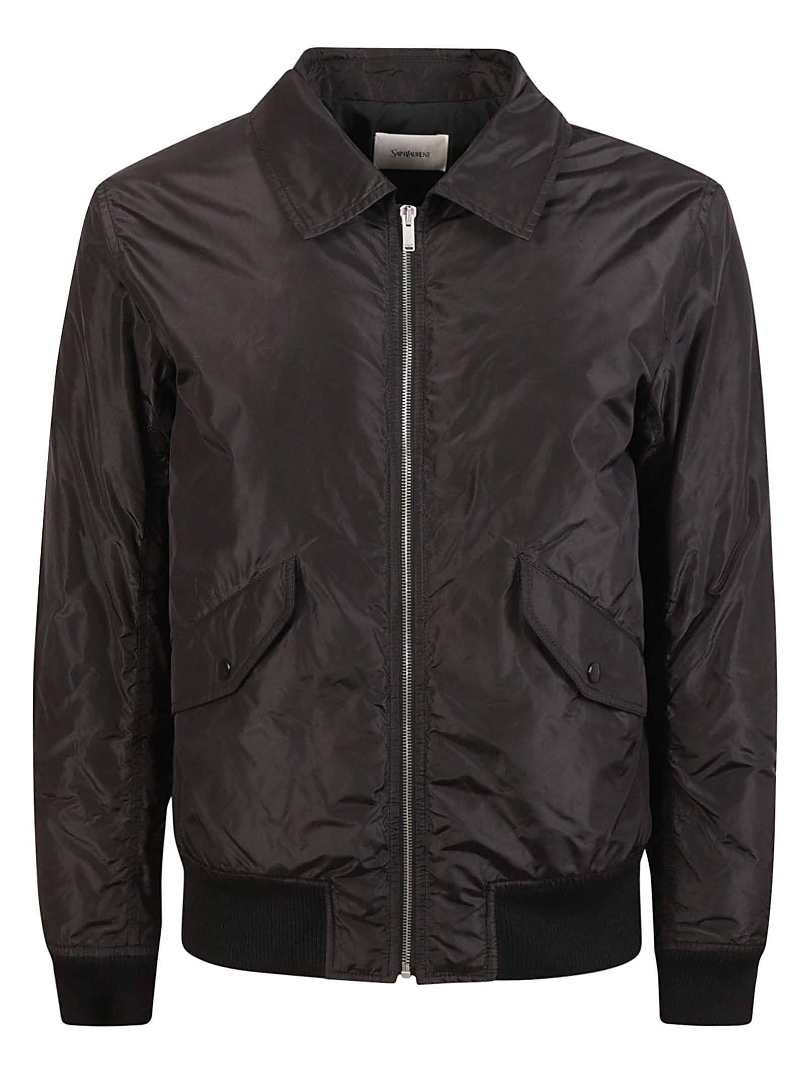 Silk Jacket with Front Zipper