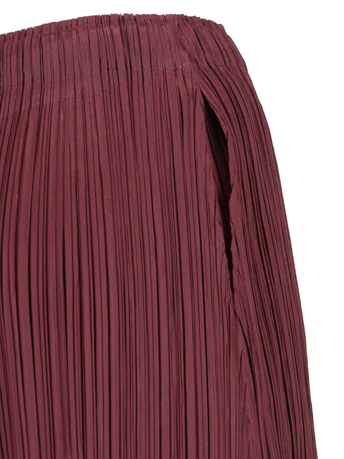 Red Pleated Trousers