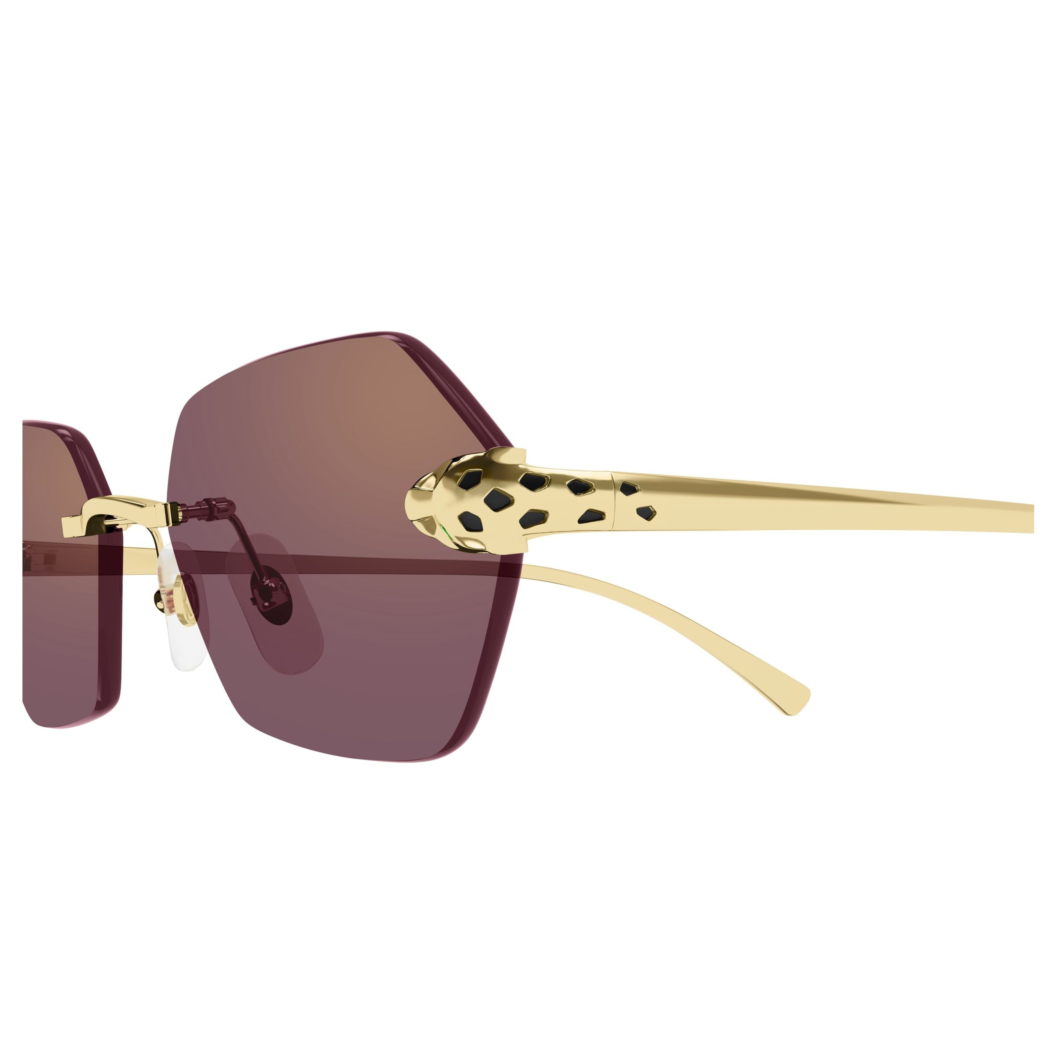 Ct0636s Rimless Hexagonal Sunglasses