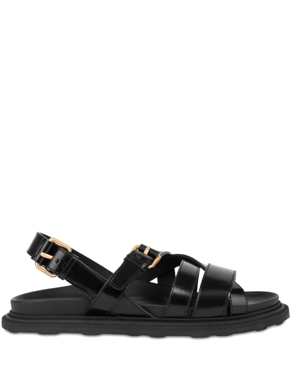 Flat Sandals with Adjustable Ankle Strap