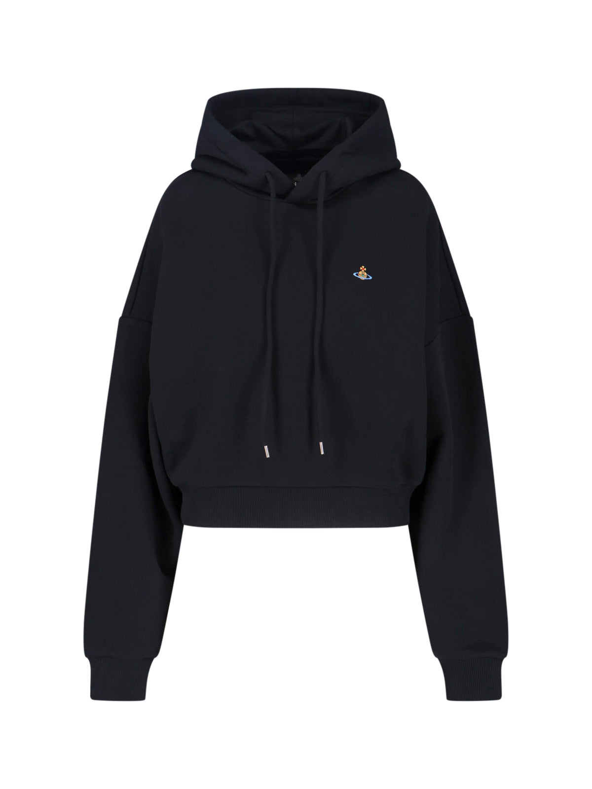 Black Ashton Cotton Hooded Sweatshirt