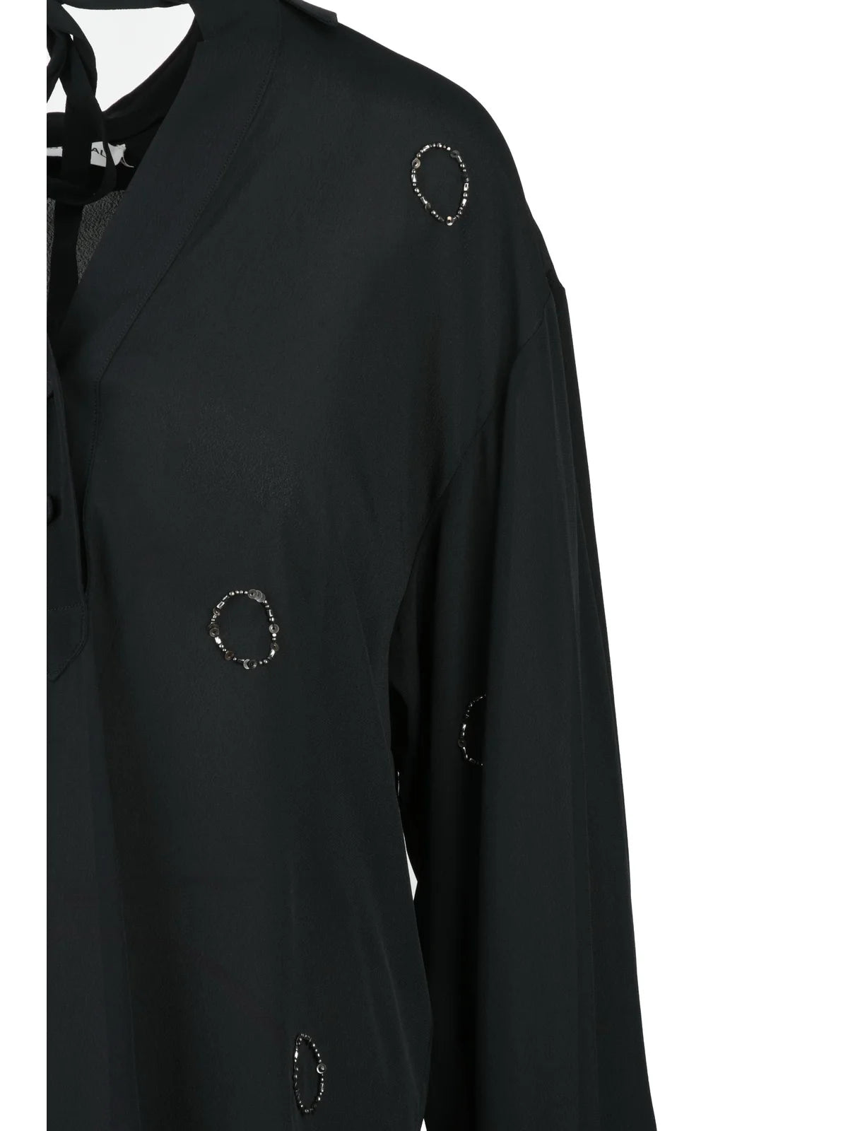 Black Viscose Women's Shirt
