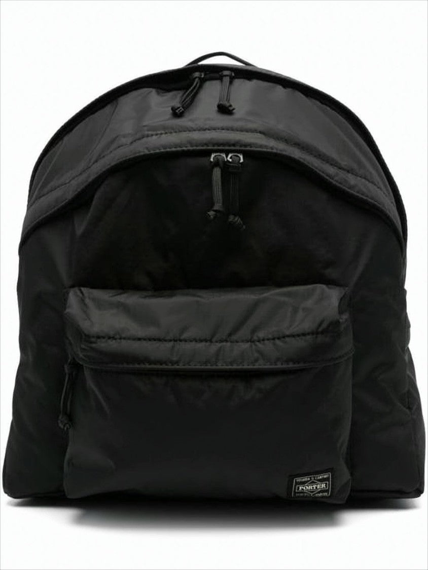 Black Nylon Backpack With Spacious Compartment And Versatile Carrying Options