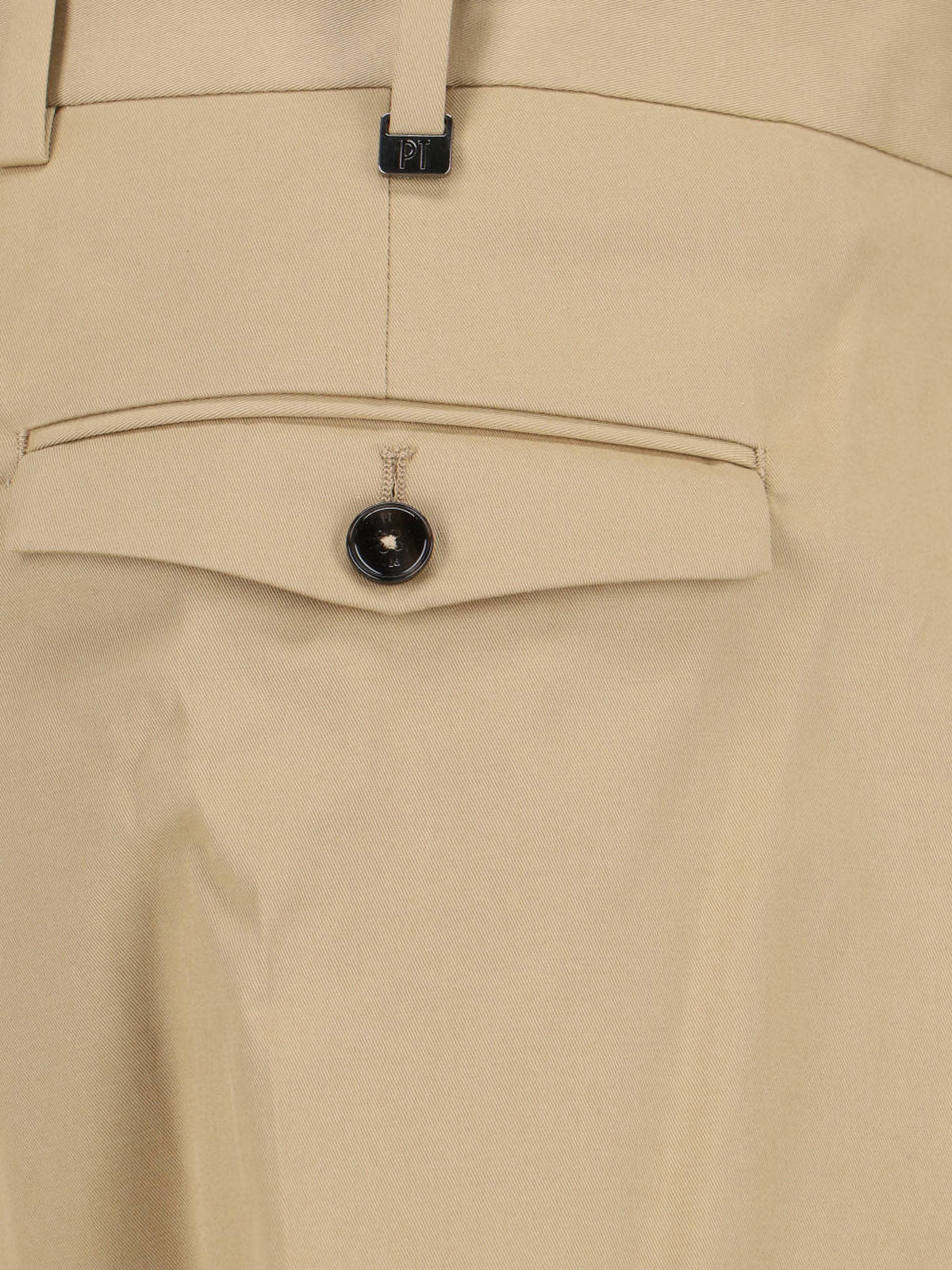 Tailored Beige Trousers With Clean Front