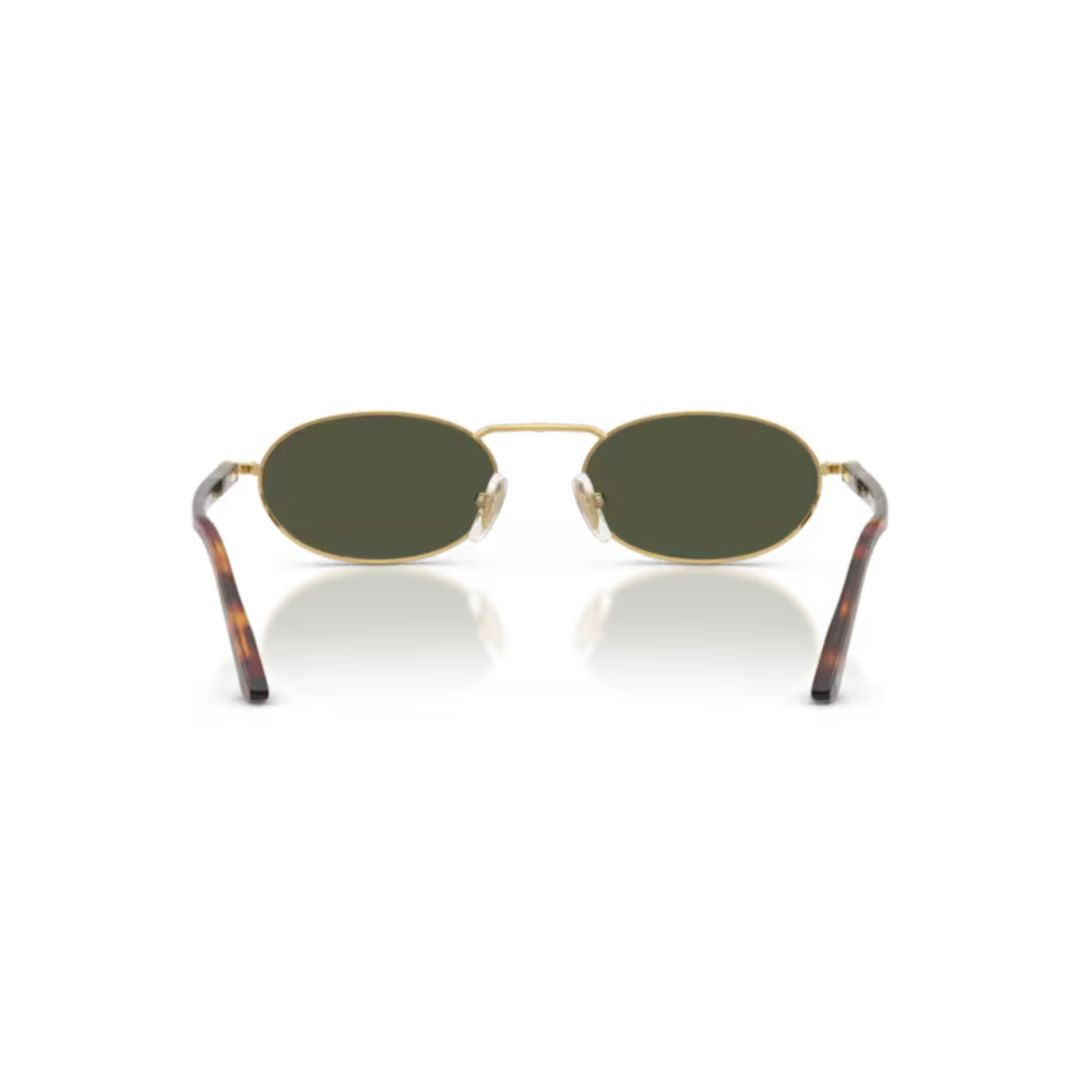 0po1023s Oval Frame Sunglasses with Gold Metal