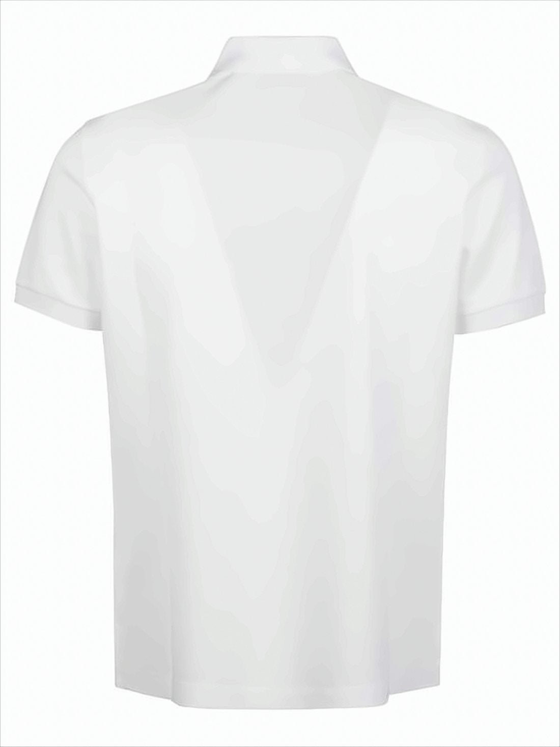 Minimalist White Polo Shirt with Traditional Collar