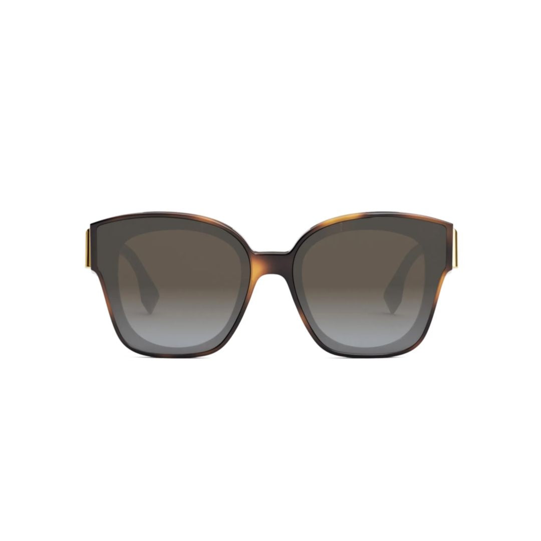 Fe40098f Square Frame Tortoiseshell Sunglasses