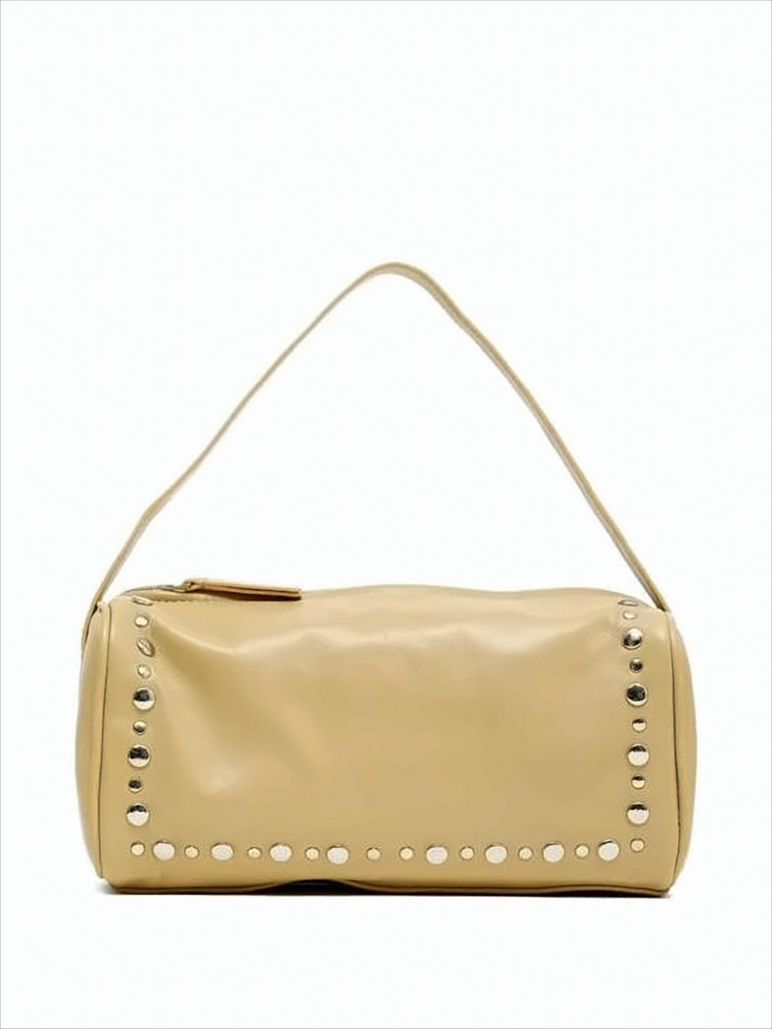 Cylindrical Leather Shoulder Bag