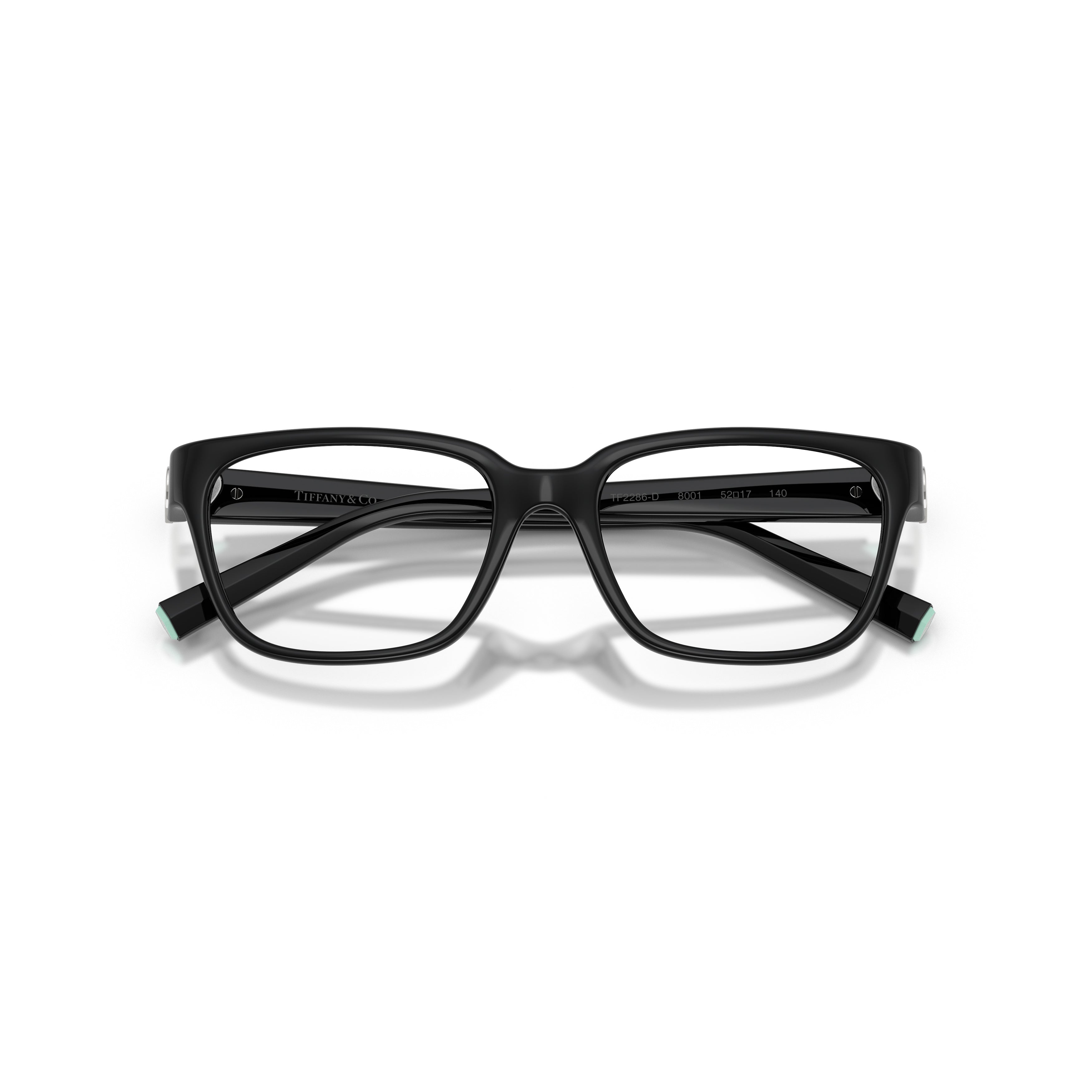 0tf2286d Rectangular Black Injected Frame Eyeglasses