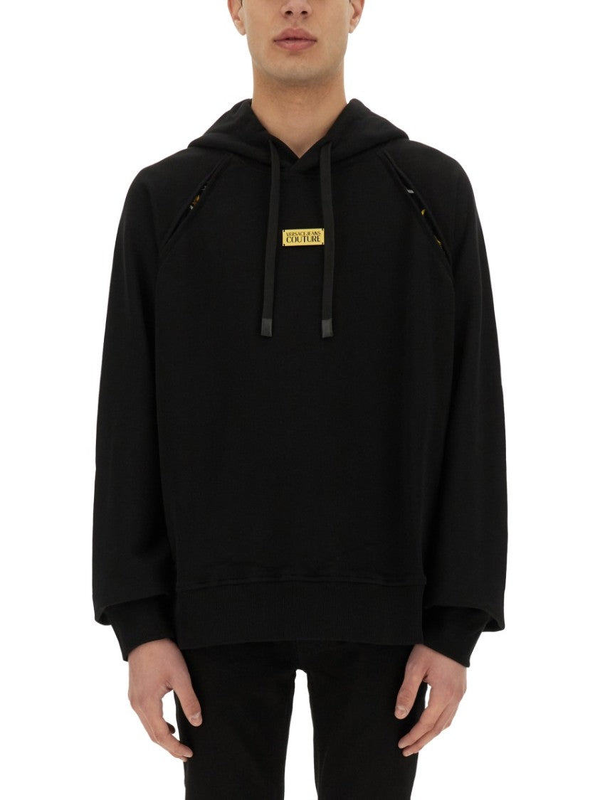Relaxed Fit Black Hoodie