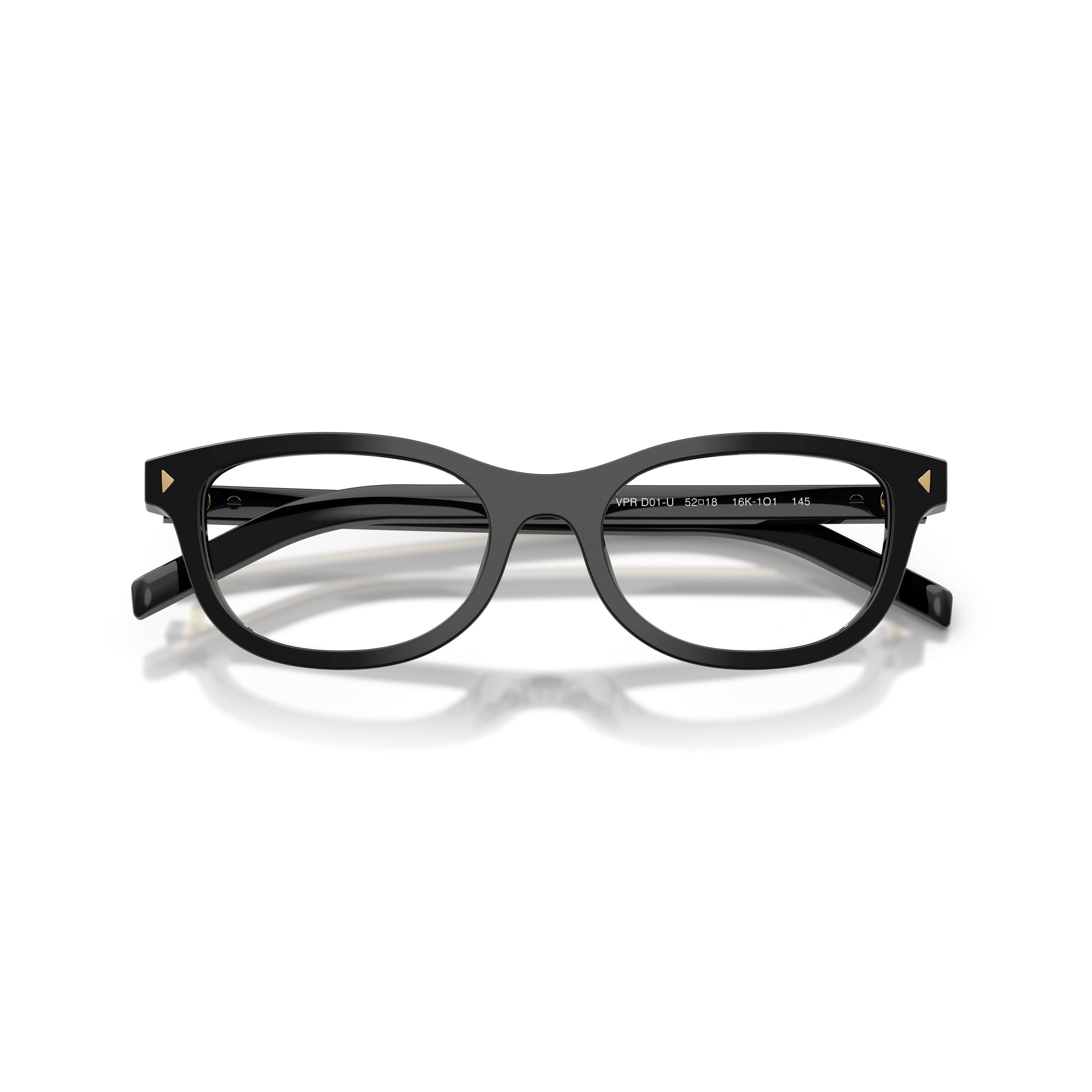 0pr D01vu Rectangular Black Acetate Eyeglasses