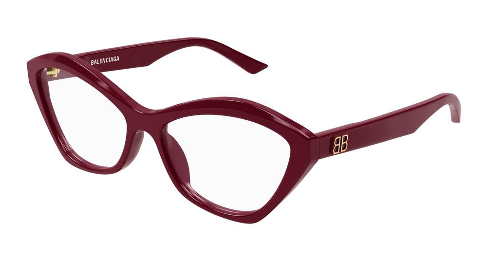 Eyeglasses Balenciaga BB0341O 006 red red transparent 58/16/145