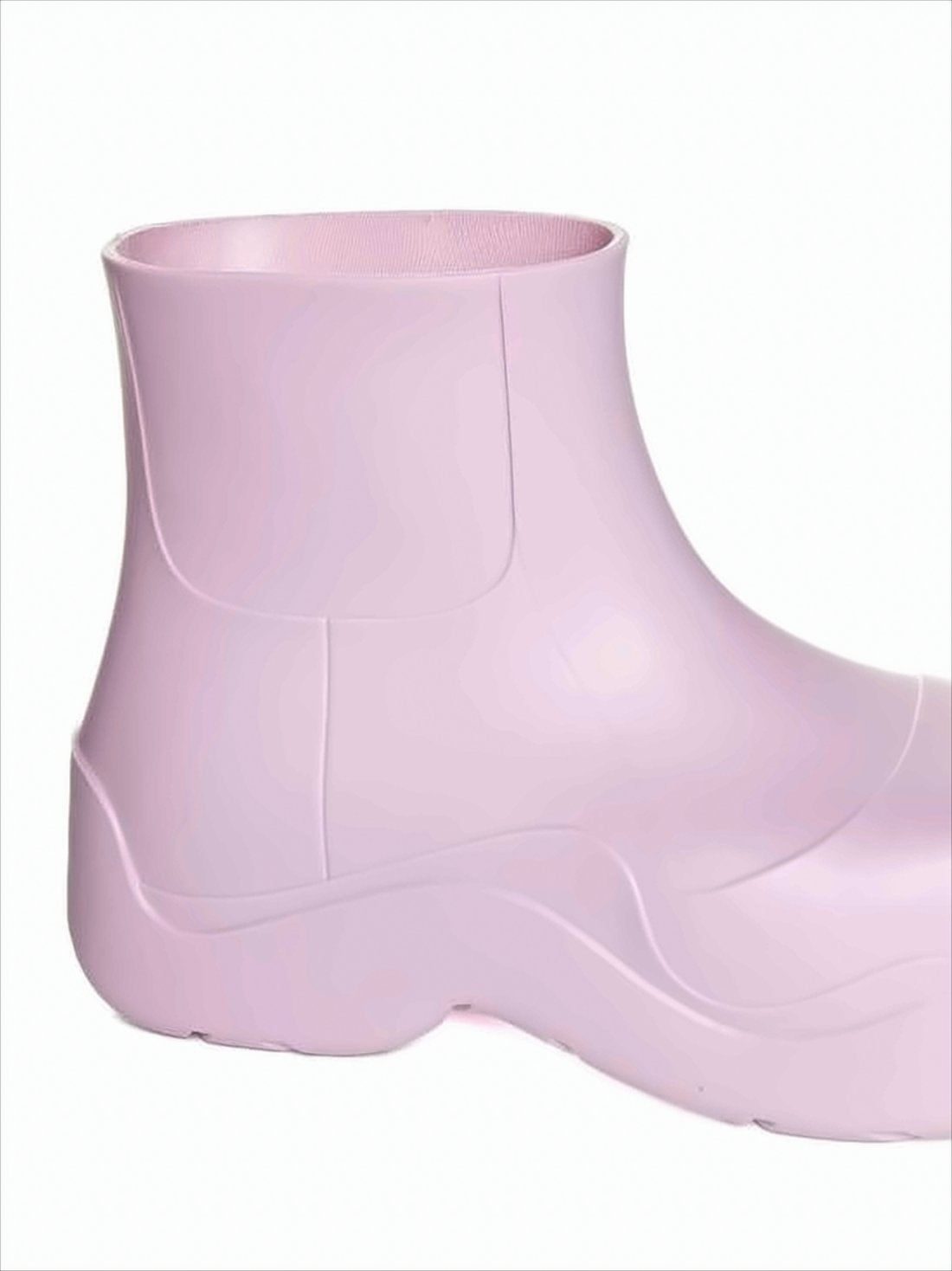 Seamless Rubber Ankle Boots with Subtle Tread