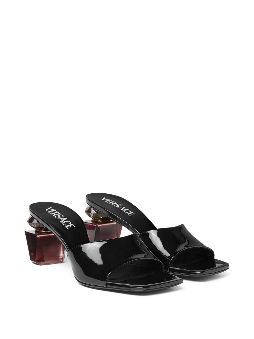 Sculpted Heel Slip-On Sandals