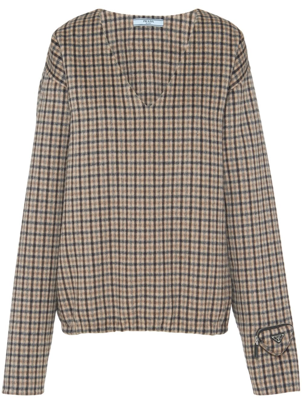 Tobacco Brown/Light Brown Angora/Virgin Wool Blend