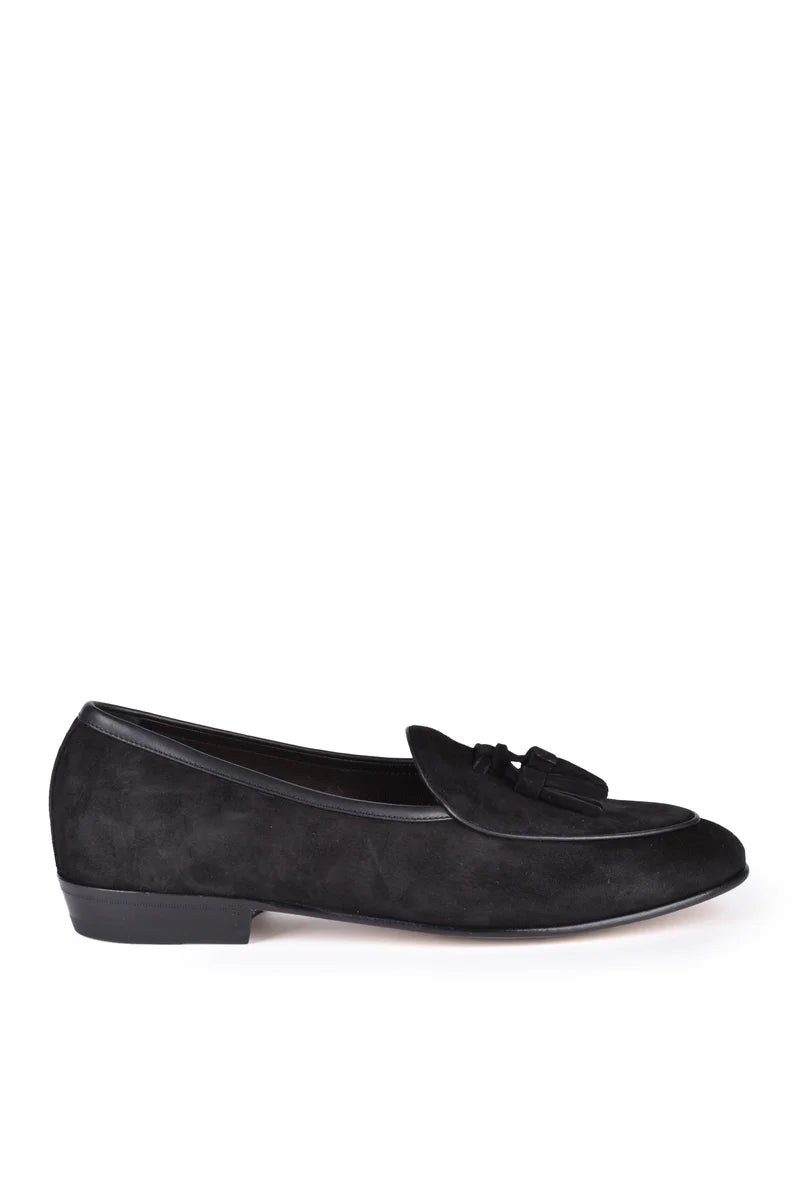 Suede Loafer - Black