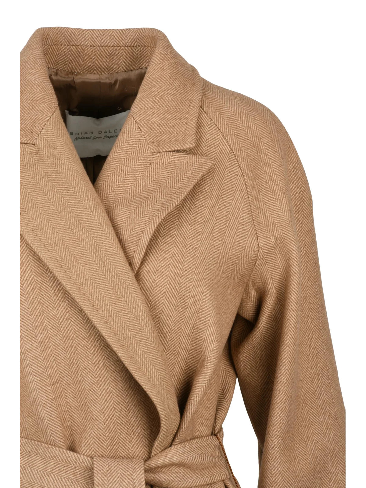 Beige Yak Wool Women's Long Coat
