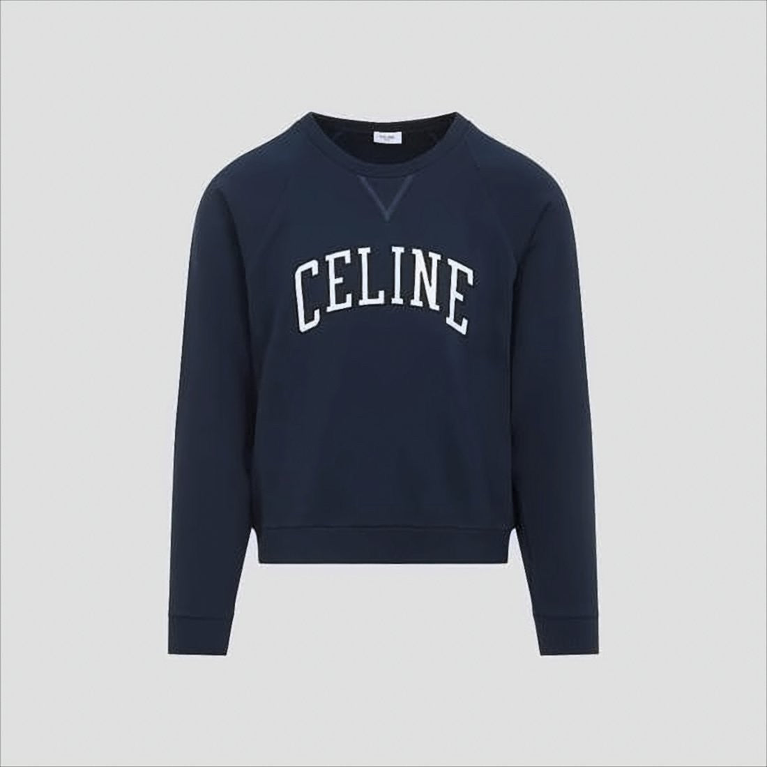 Long Sleeve Crewneck Sweatshirt with Bold Logo Detail