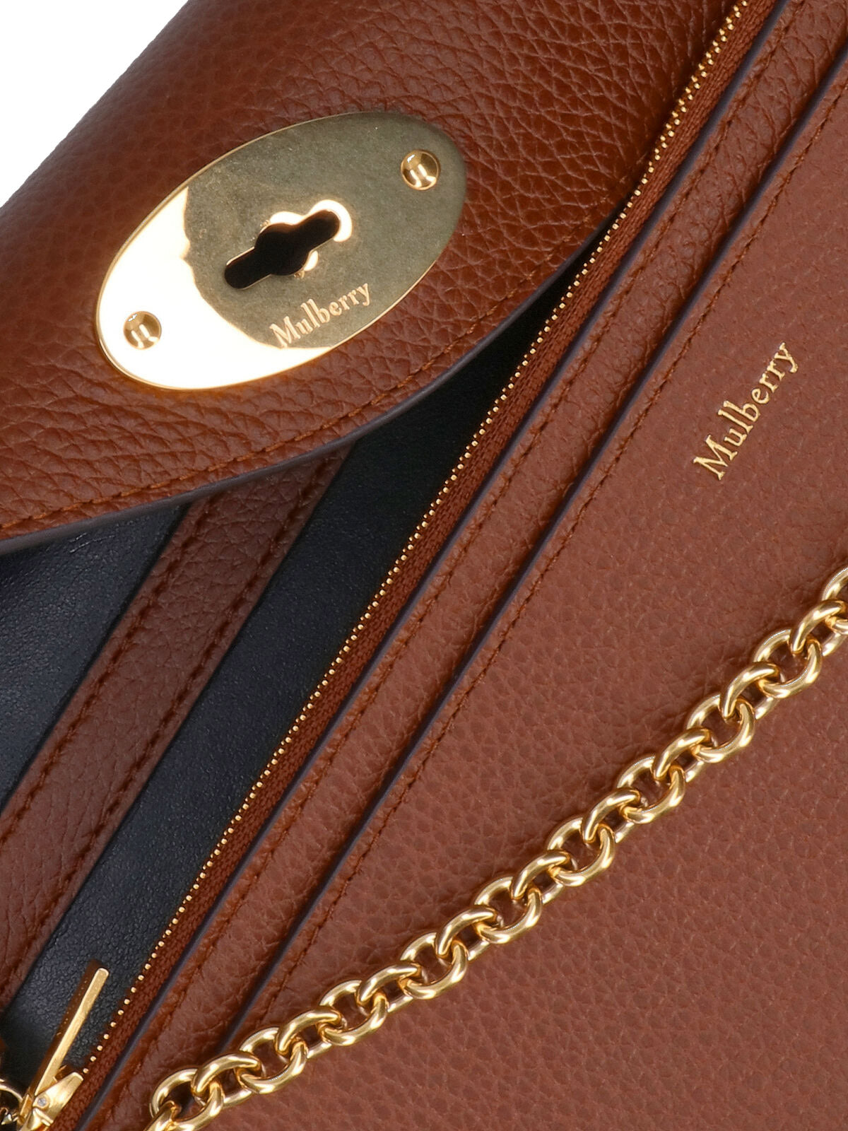 “Darley” Chain Pochette – Brown