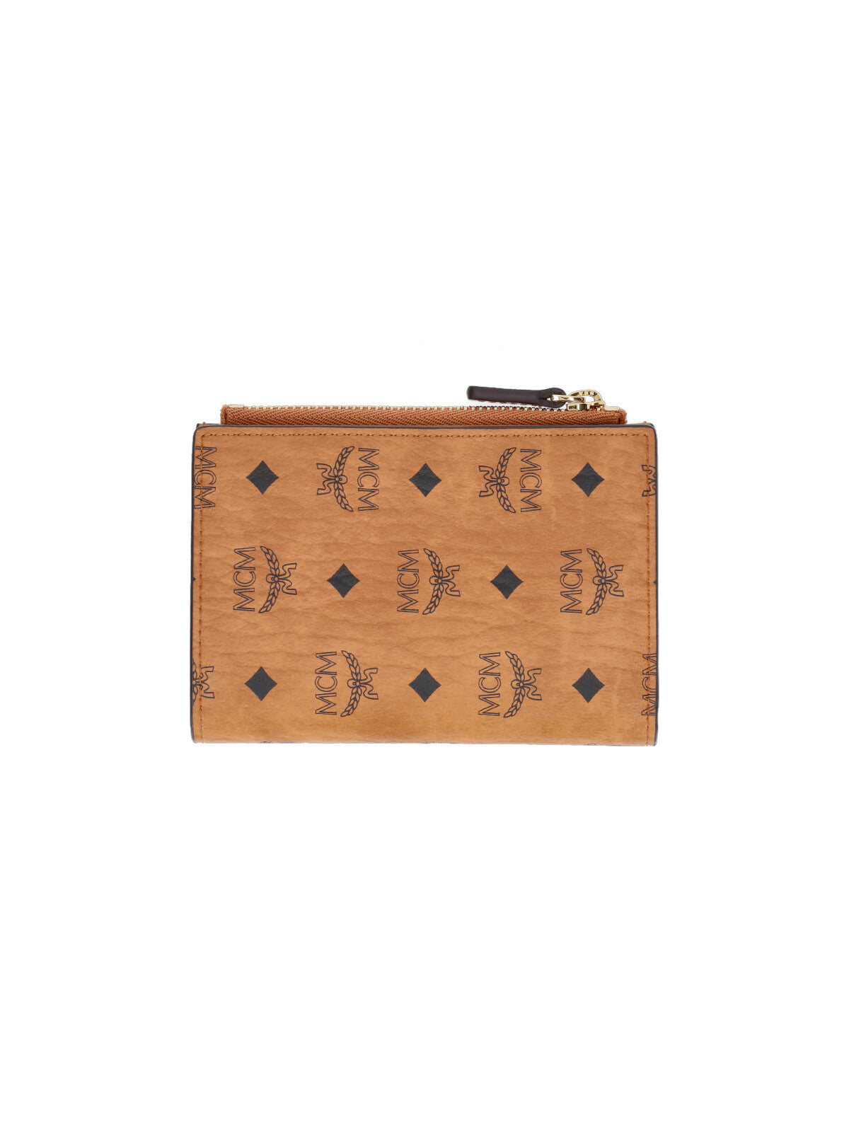 Brown Visetos Eco-Leather Zip Wallet