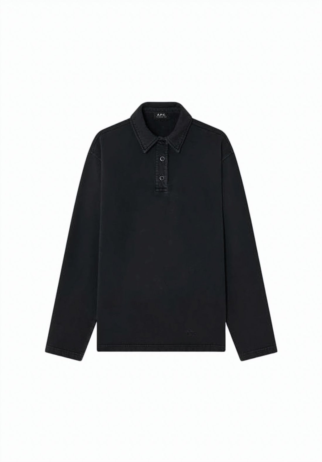 Long-Sleeved Polo Shirt with Classic Collar