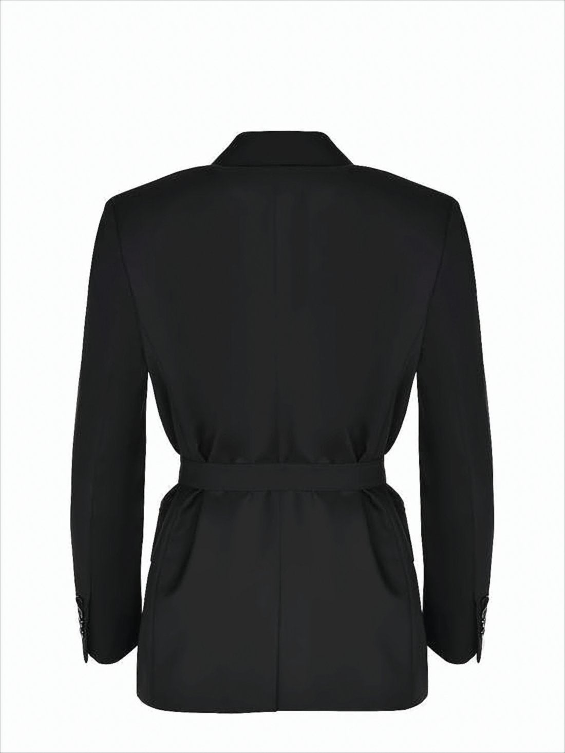 Tailored Wool Coat With Notched Lapel