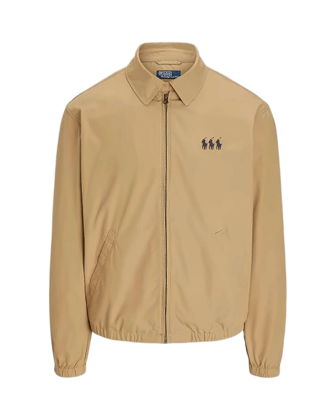 Zip-Up Casual Jacket with Collared Neckline and Minimalist Design